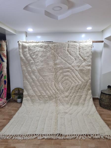 White Manas Marokkaans handgemaakt tapijt